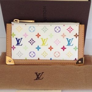 Louis Vuitton Multicolor White Key pouch